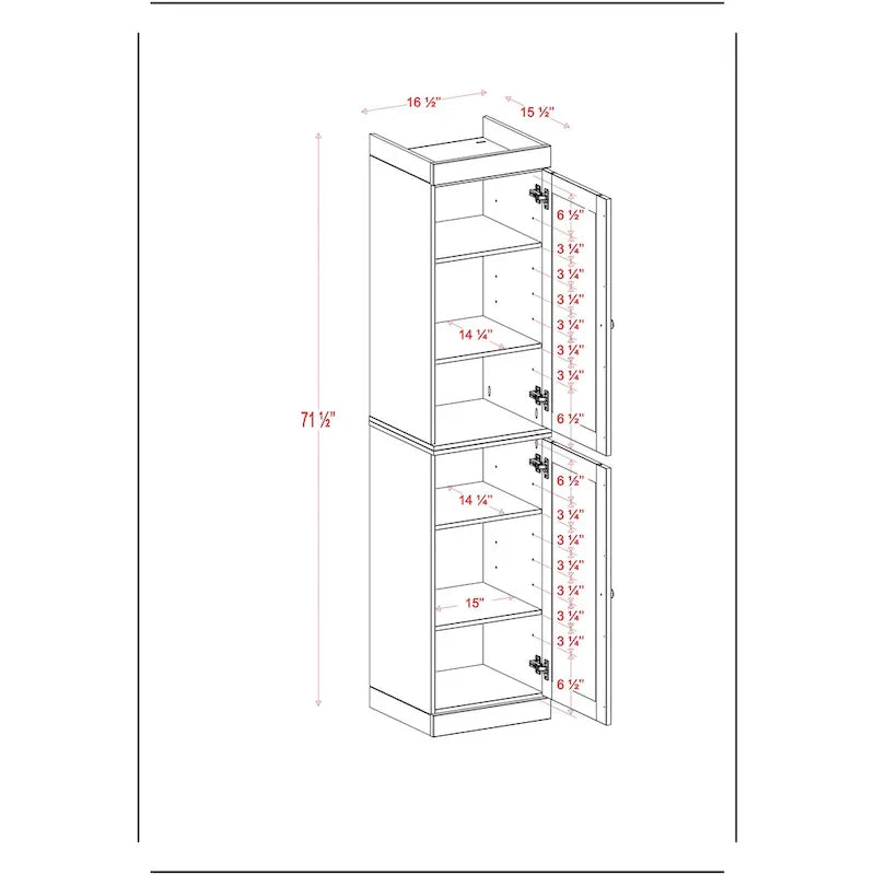 Meuble sous-vasque 100 % bois massif 42 cm avec portes en option par Palace Imports