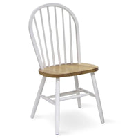 Chaise de salle à manger à dossier fuseau Windsor en bois massif International Concepts