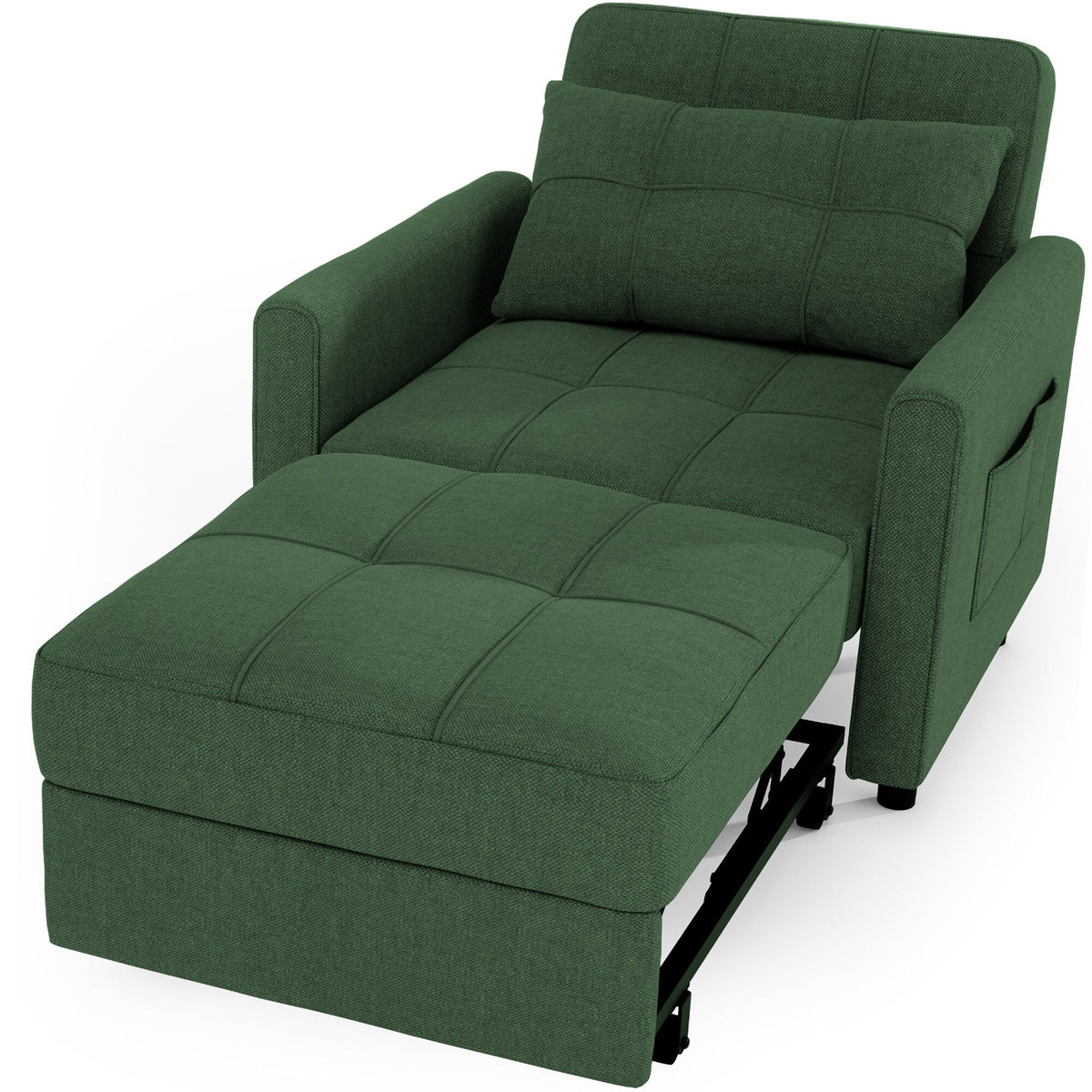 Canapé-lit réglable 3 en 1, fauteuil-canapé escamotable, lit pliant convertible pour salon