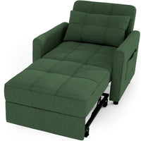 Canapé-lit réglable 3 en 1, fauteuil-canapé escamotable, lit pliant convertible pour salon