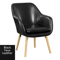 Fauteuil d'appoint rembourré à oreilles Charlotte « Take a Seat » de Convenience Concepts