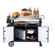 Table de préparation et desserte de cuisine mobile Royal Gourmet avec rangement