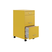 Space Solutions Classeur métallique 3 tiroirs 18 de profondeur