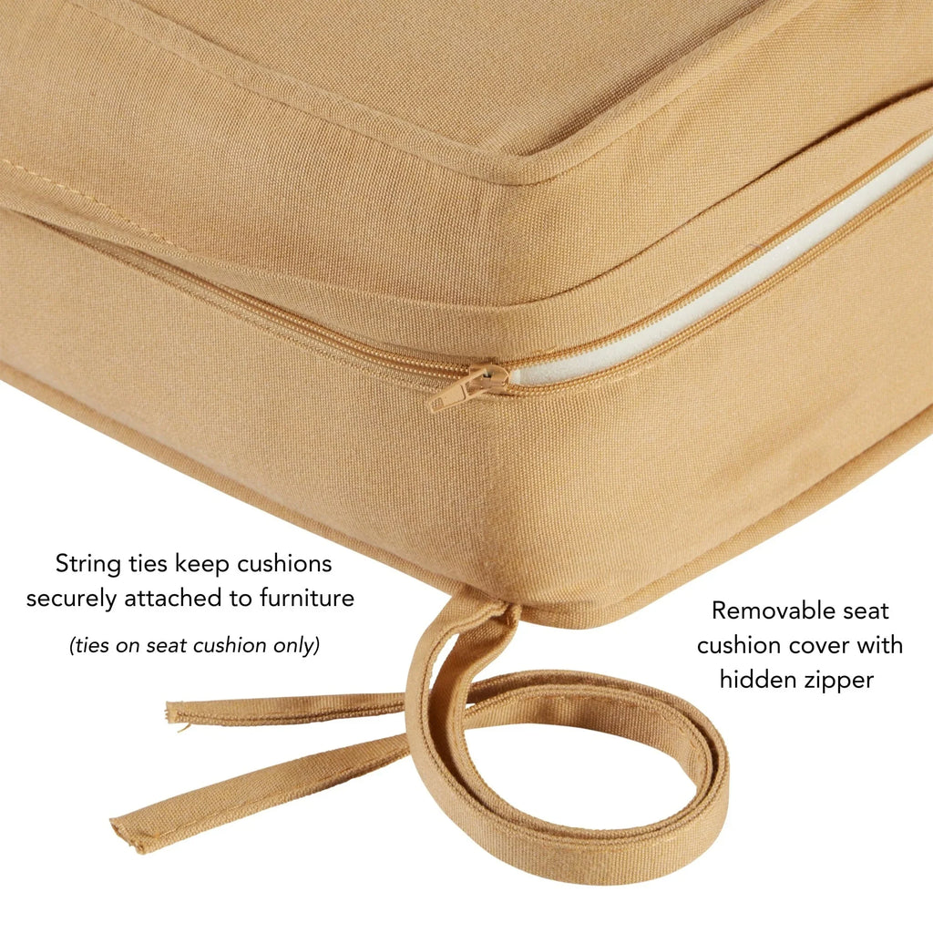 Sunbrella Ensemble de coussins d'extérieur à assise profonde premium 2 pièces