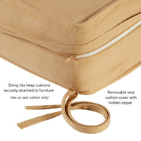 Sunbrella Ensemble de coussins d'extérieur à assise profonde premium 2 pièces