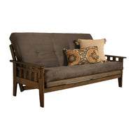 Somette Tucson Ensemble futon taille Full rustique noyer avec matelas