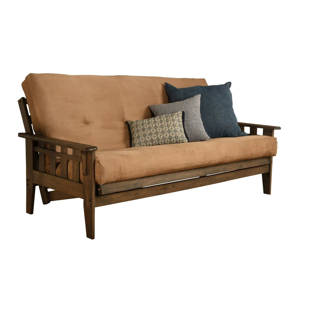 Somette Tucson Ensemble futon taille Full rustique noyer avec matelas