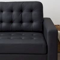 Canapé Brookside Brynn 76 po. avec accoudoirs carrés en similicuir/velours/tissu