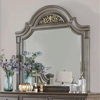 Commode et miroir traditionnels 2 pièces à 9 tiroirs Vame par Furniture of America