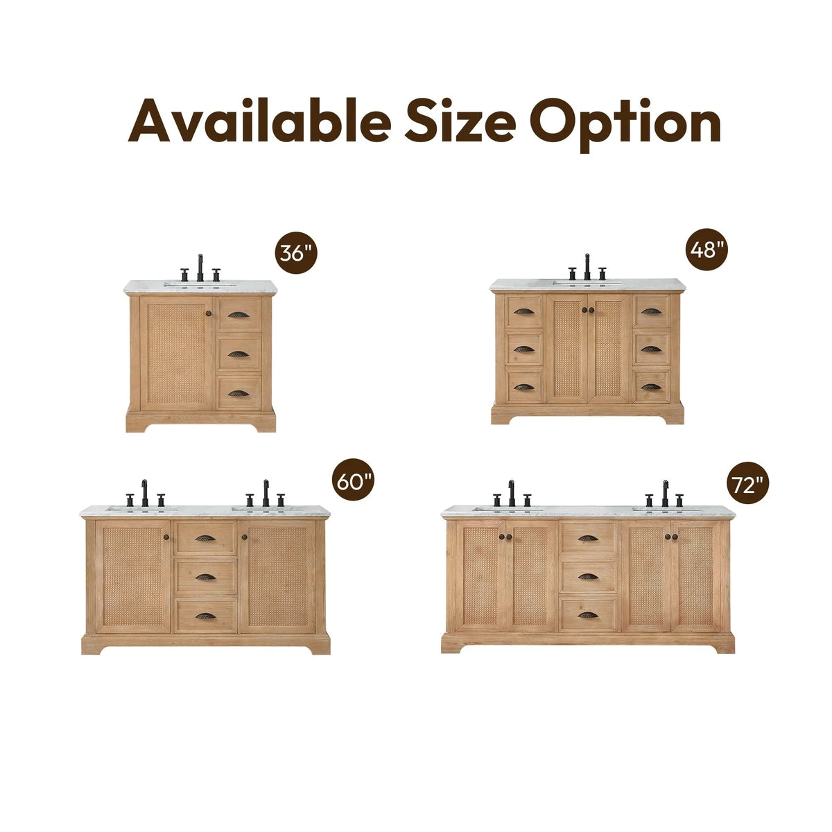 Hervas Meuble-lavabo avec dessus en marbre naturel sans miroir