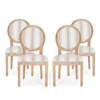 Chaises de salle à manger en tissu de style campagnard français - NH419413