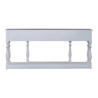 Table console de couloir 183 cm Magnolia Manor Antique White & Weathered Bark