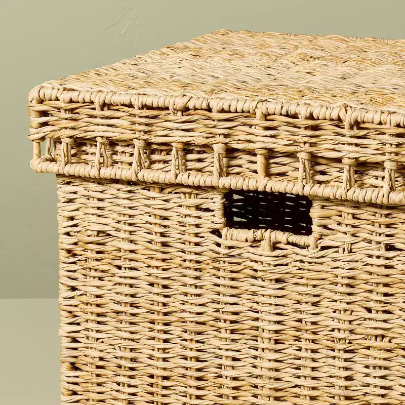 Coffre de rangement tissé pour jardin et patio extérieur - Hearth & Hand™ avec Magnolia