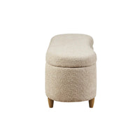 Banc de rangement rabattable INK+IVY Bailey Taupe Boucle