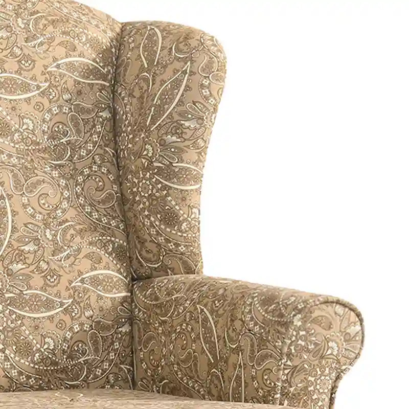 Lot de 2 fauteuils d'appoint à oreilles traditionnels rembourrés