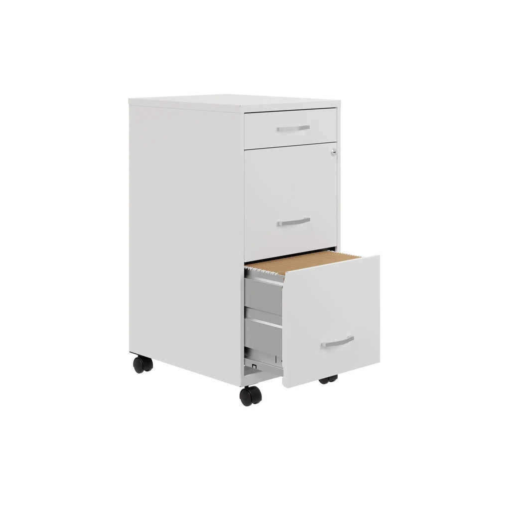 Space Solutions Classeur métallique 3 tiroirs 18 de profondeur