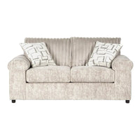 Ensemble canapé, causeuse et fauteuil câlin en velours côtelé à grosses côtes Nason de Roundhill Furniture