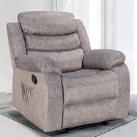 Fauteuil Inclinable Moelleux avec Fonction Massage et Chaleur