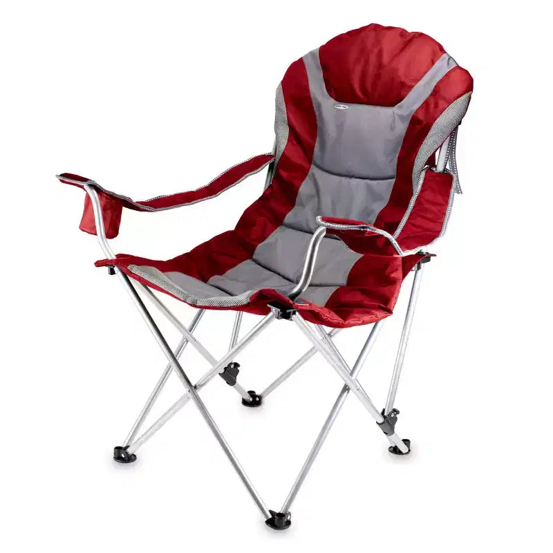 Chaise de camping inclinable portative Oniva Outdoor - Rouge foncé