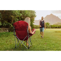 Chaise de camping inclinable portative Oniva Outdoor - Rouge foncé