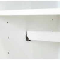 Palace Imports Armoire-penderie Kyle 4 portes 100% bois massif avec portes en bois massif ou miroir