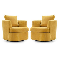 Fauteuils pivotants modernes Chenille pour salon