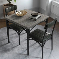 Ensemble table de cuisine et 2 chaises rembourrées