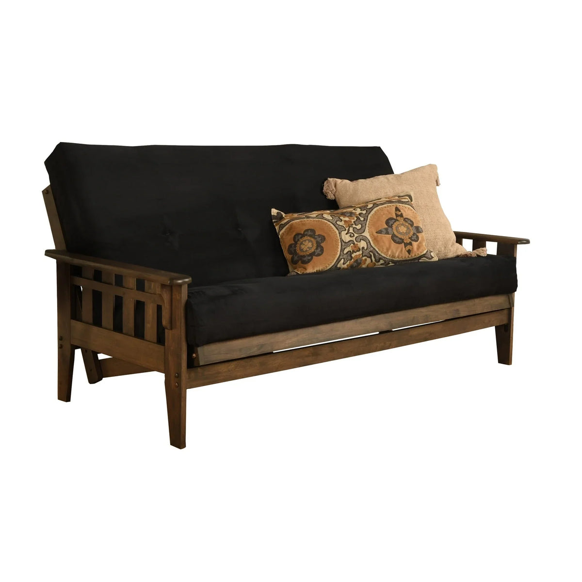Somette Tucson Ensemble futon taille Full rustique noyer avec matelas