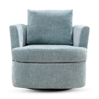 Fauteuils pivotants modernes Chenille pour salon