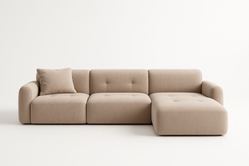 Canapé d'Angle Modulable - Beige #7