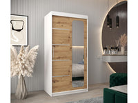 Armoire - Argent/Blanc/Marron