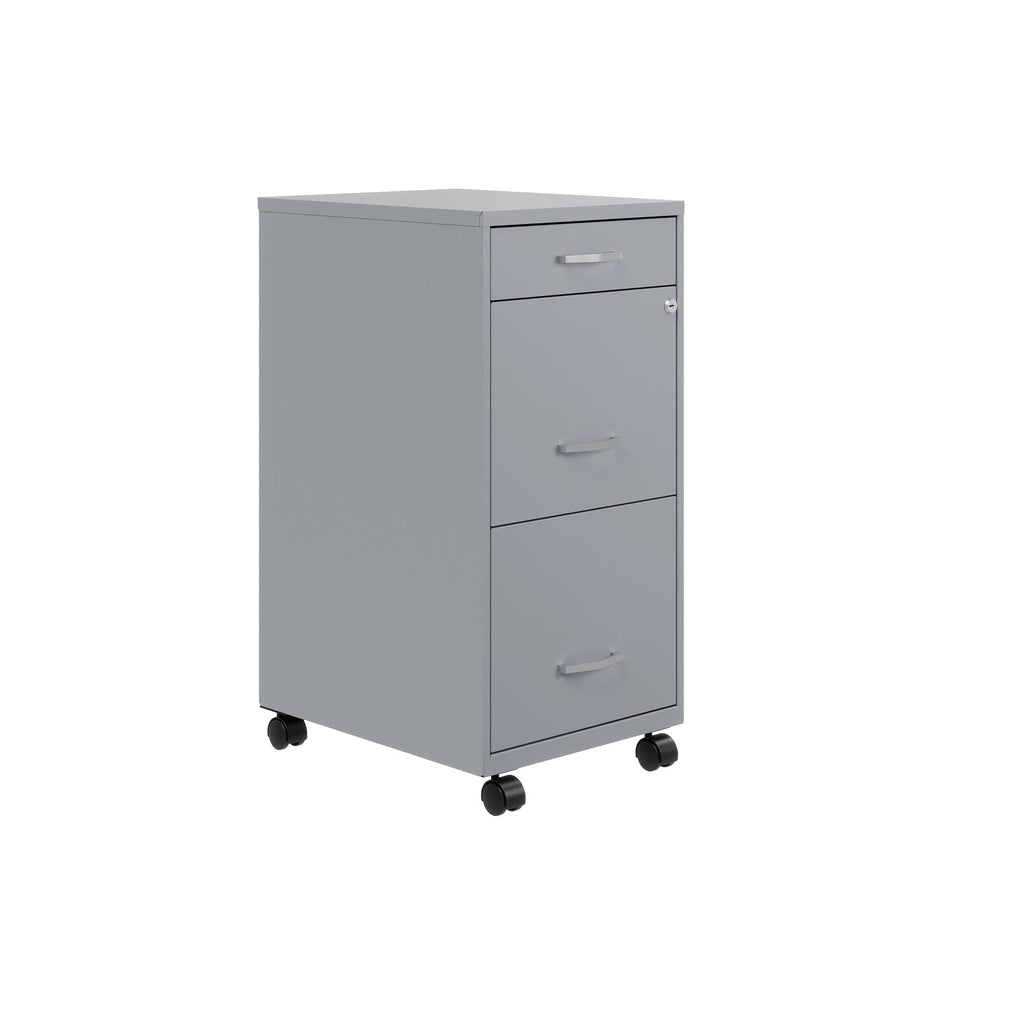 Space Solutions Classeur métallique 3 tiroirs 18 de profondeur