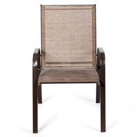 Costway Lot de 4 chaises de jardin et de terrasse avec accoudoirs – Voir détails