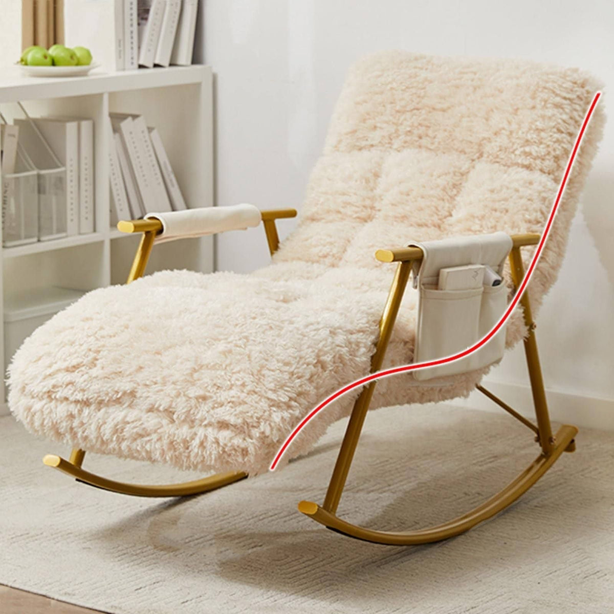 Fauteuil - Beige/Doré