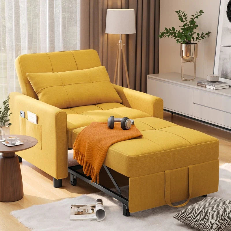 Canapé-lit réglable 3 en 1, fauteuil-canapé escamotable, lit pliant convertible pour salon