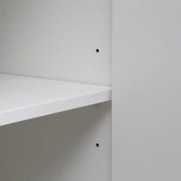 Meuble buffet à portes décoratives cannelées, buffet en bois avec poignées métalliques, armoire de rangement avec étagères réglables