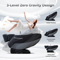 Fauteuil de Massage Costway Zéro Gravité Corps Entier Rail SL avec Taille