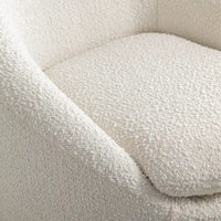 Fauteuil pivotant - Rotation à 360° - Tissu bouclette