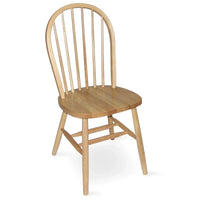 Chaise de salle à manger à dossier fuseau Windsor en bois massif International Concepts