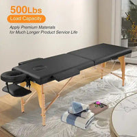 Table de massage portable de 84 pouces de long avec housse de transport