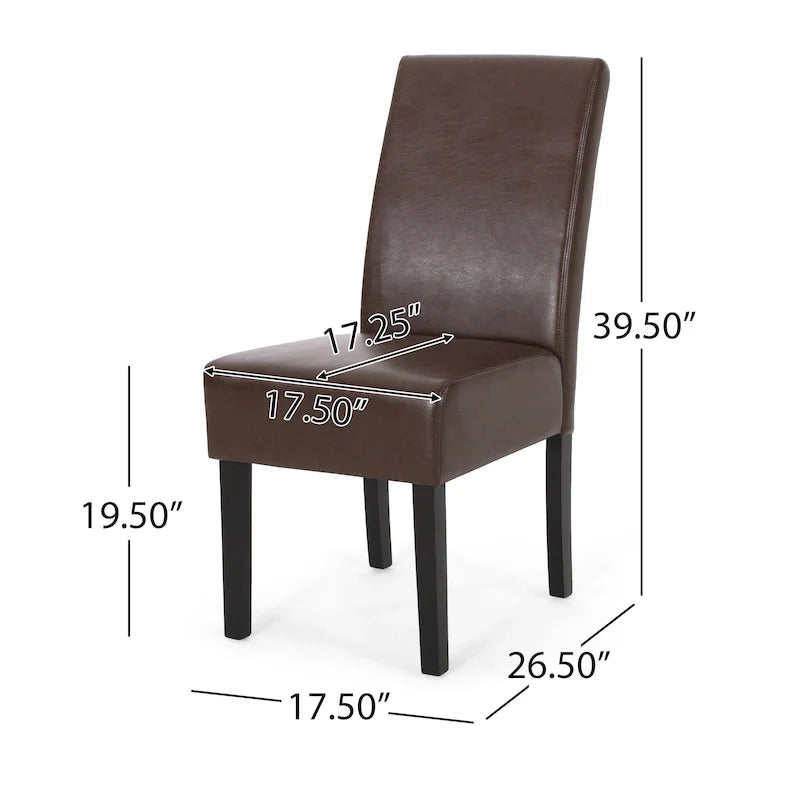 Chaises de salle à manger tapissées à motifs Pertica (lot de 4) par Christopher Knight Home