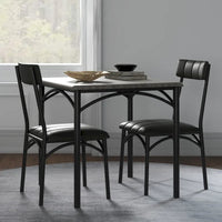 Ensemble table de cuisine et 2 chaises rembourrées
