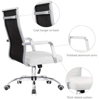 Chaise de bureau Homall nervurée Chaise de bureau d'ordinateur