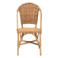 Chaise de salle à manger en rotin naturel bohème moderne Neola