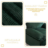 Fauteuil surdimensionné 56,9 W avec repose-pieds, fauteuil de lecture pour chambre à coucher, canapé-lit paresseux, canapé inclinable simple et moderne surdimensionné