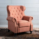 Fauteuil inclinable en tissu touffeté Walder avec têtes de clous par Christopher Knight Home