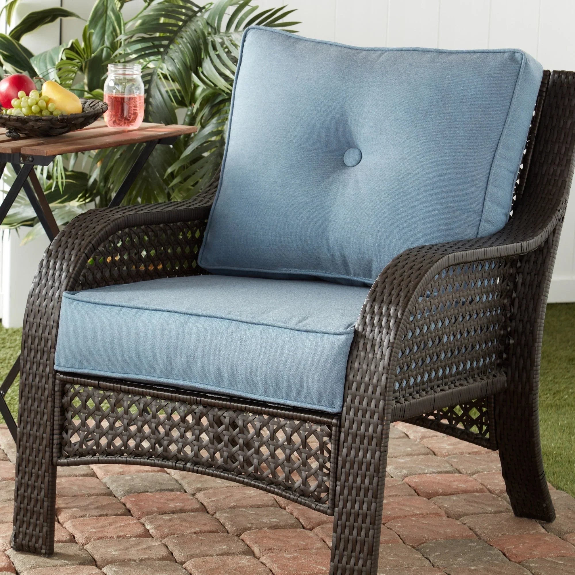 Sunbrella Ensemble de coussins d'extérieur à assise profonde premium 2 pièces