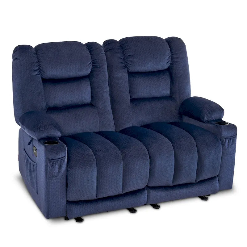 Causeuse Inclinable Électrique MCombo avec Chaleur et Massage, Tissu PR648