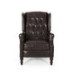 Fauteuil inclinable en cuir reconstitué Walter Brown par Christopher Knight Home