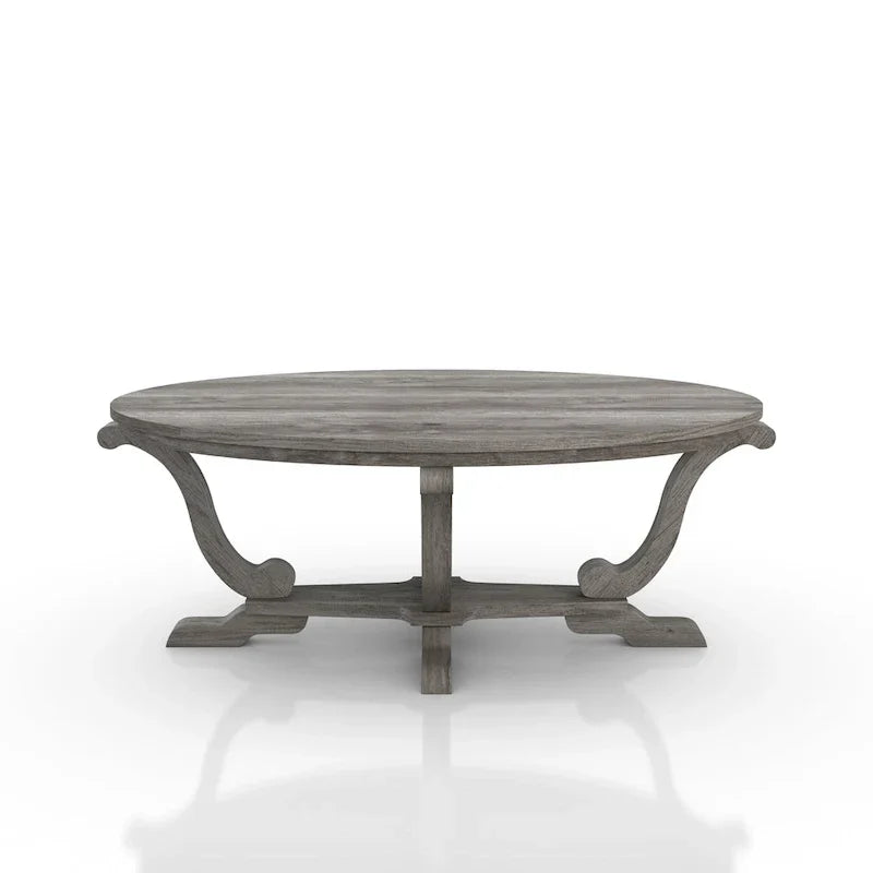 Table basse DH BASIC Farmhouse Vintage grise de 48 pouces par Denhour